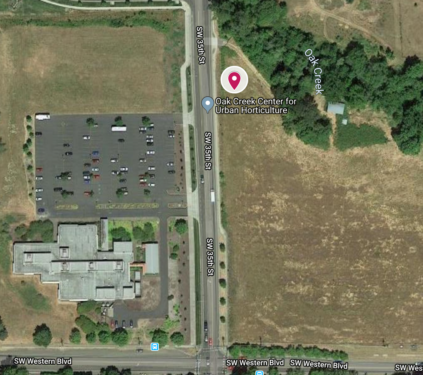 map of Corvallis site