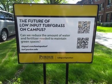 yard sign from Purdue University